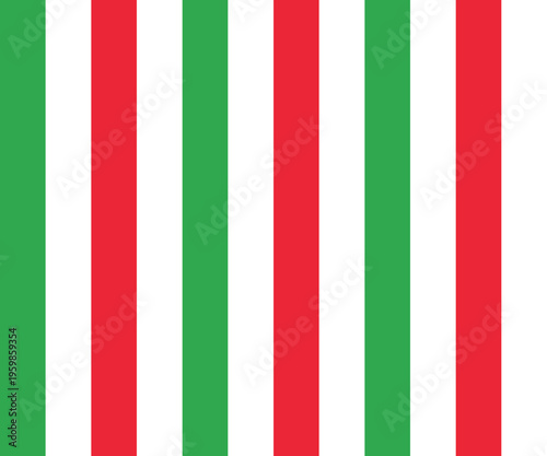 Green White Red Italian Restaurant Seamless Striped Pattern Pizzeria Background