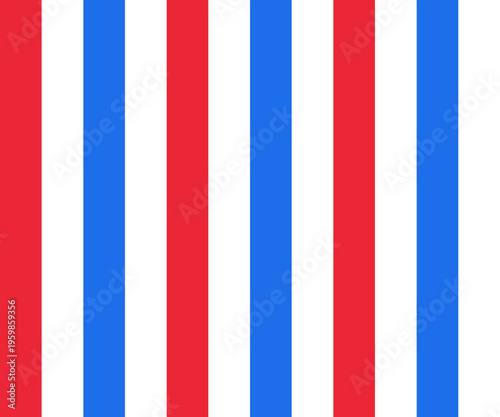 Red White Blue American Diner Seamless Striped Pattern Retro Background