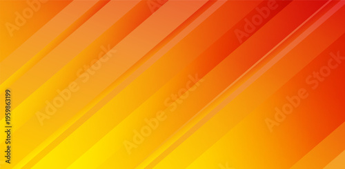 Abstract orange and yellow geometric background with diagonal lines. Vibrant gradient tech backdrop for business presentations, banners and modern web design. High resolution vector illustration.