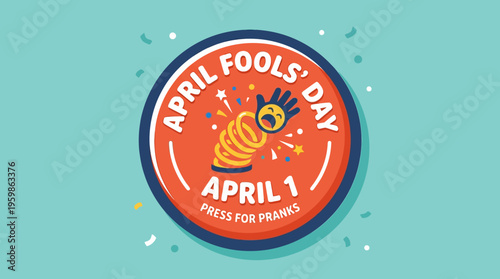 April Fools' Day Graphic Featuring Funny Elements