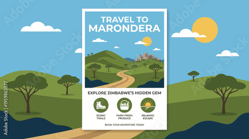 Travel to Marondera Zimbabwe Tourism Poster