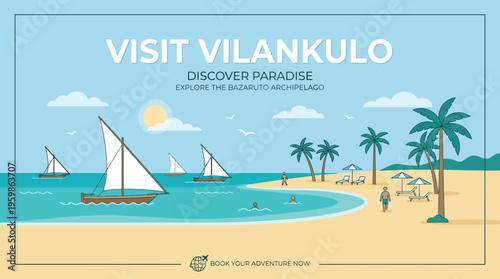 Visit Vilankulo Tropical Beach Vacation Advertisement