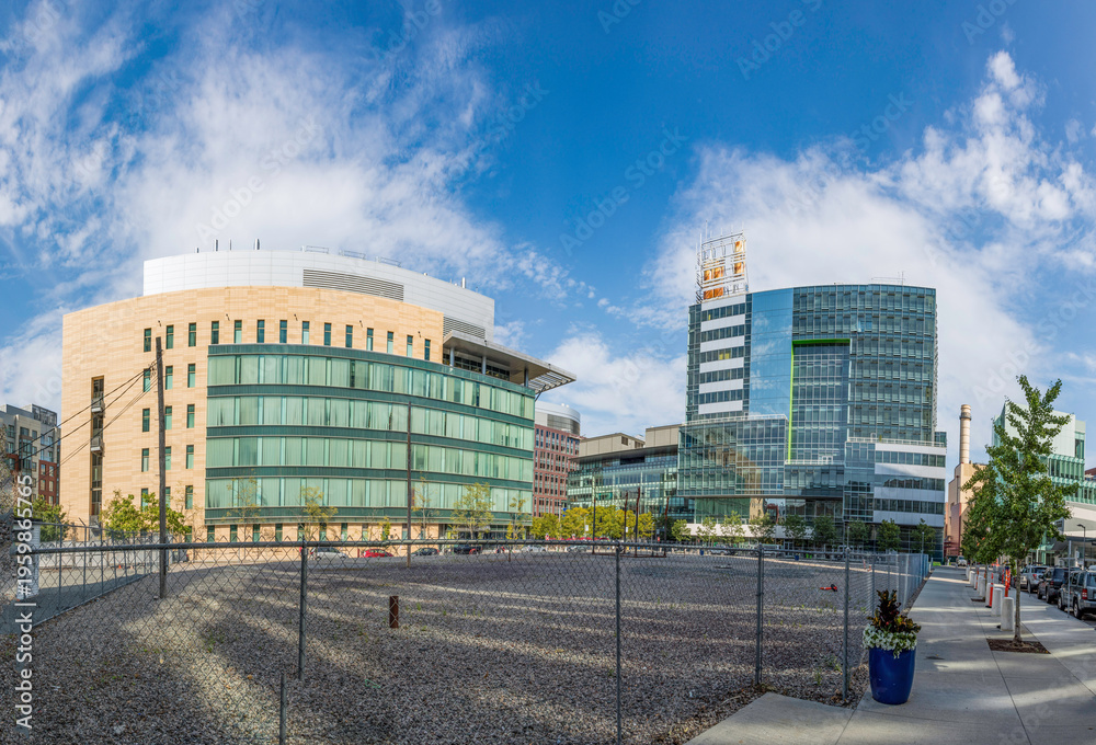 Obraz premium modern educational building of Northeastern University in Boston