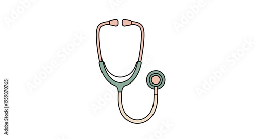 Stethoscope Medical Diagnostic Tool Closeup.