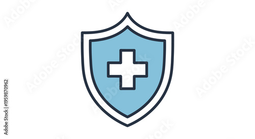 Free Download Medical Shield Protection Health Symbol. - GFXLoad