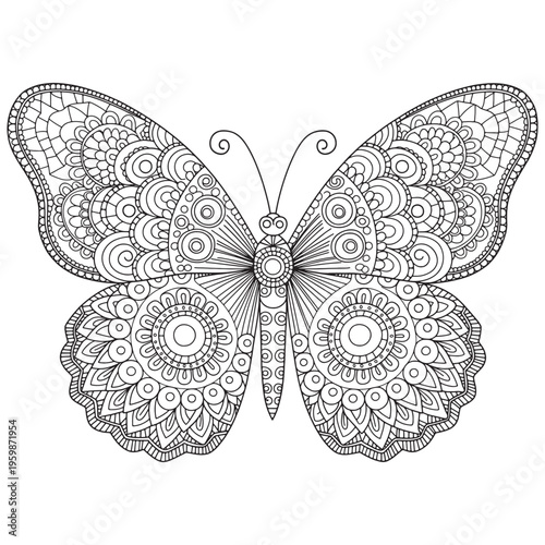 Cute Animal Mandala Coloring Pages for Adults – Relaxing & Intricate Black and White Designs