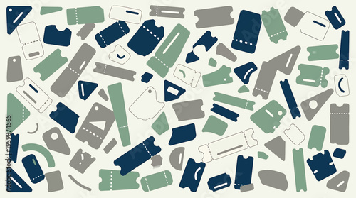 A collection of assorted smartphone parts isolated on transparent background