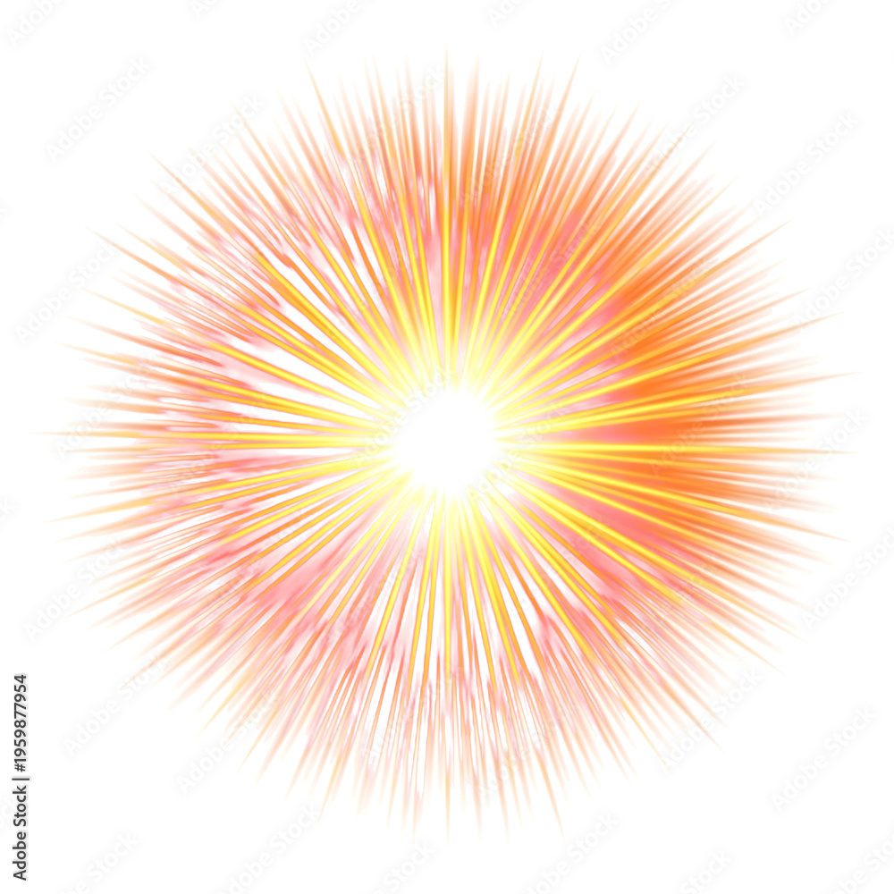 Obraz premium Abstract light burst with radiating rays with a colorful abstract light burst with radiating rays in vibrant colors