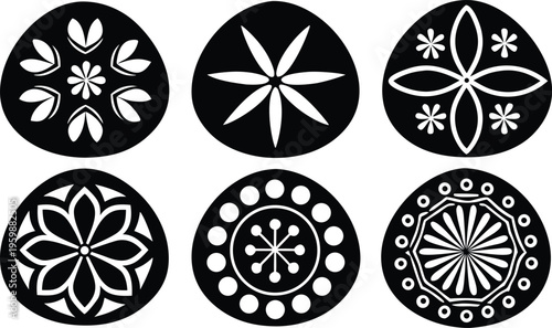 A set of 8 decorative Easter egg icons on a transparent background.