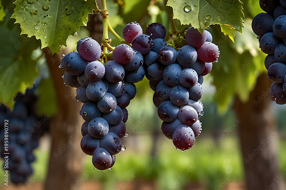 Fototapeta premium A bunch of grapes