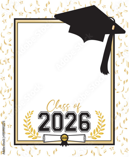 Class of 2026 Graduation Background Template