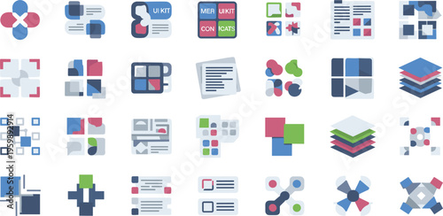 Global Supply Chain and Modular UI/UX Design System featuring Industrial Logistics and Multi-State Component Kits