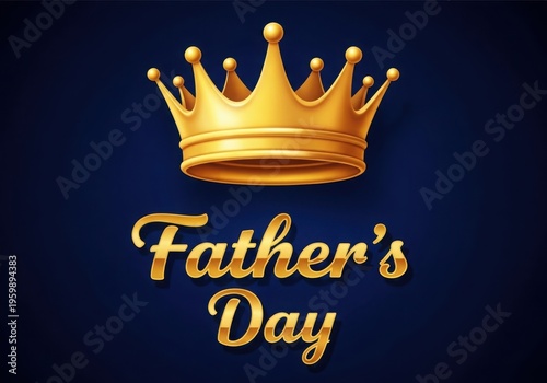 Golden crown father's day celebration