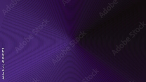 Abstract purple background with concentric circular lines and dark shadows creating deep tunnel effect perfect for digital technology wallpaper artistic texture and modern graphic design projects