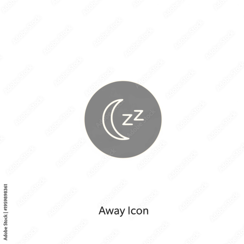 Fototapeta premium Simple Sleep Icon Design