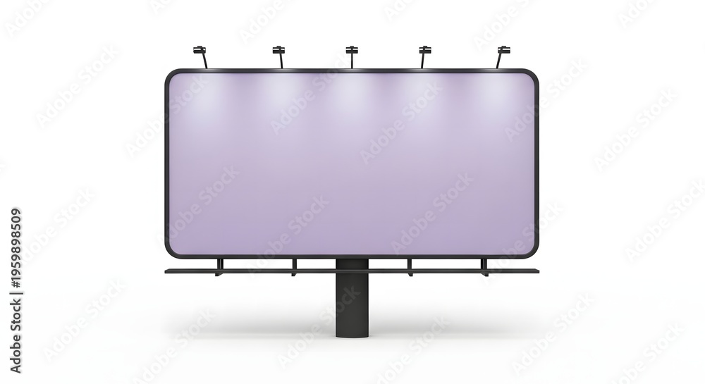 Obraz premium Blank billboard on white background