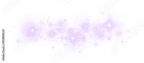 Magic starburst with scattered shimmer and shiny particles.