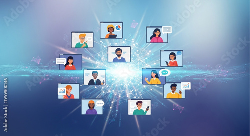 Virtual Meeting Network - Connecting People Through Online Communication.