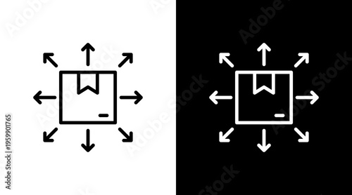 Product Expansion White Icon Set Design
