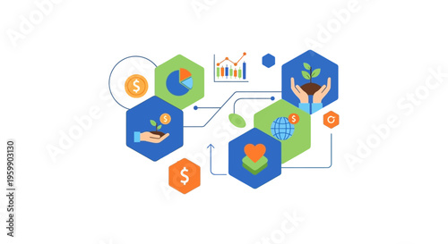 Sustainable Business Growth, ESG Investment Strategy, and Corporate Social Responsibility Concept