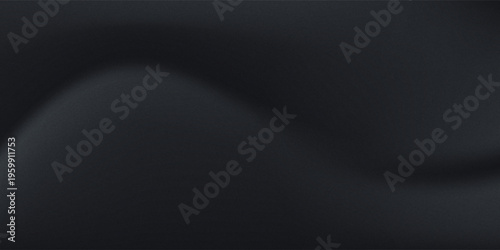 Premium Black vector. Limbo dark grey spotlight background. Abstract 3d backdrop for product presentation. Minimal wall scene. Showcase, promotion display. dop