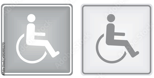 Handicapped parking sign. vector illustration