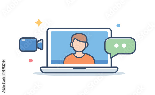 Joining a video call from a quiet home workspace to attend a remote consultation or meeting, illustrating accessible communication and professional presence through simple digital