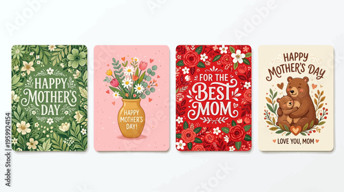 Collection of Happy Mother's Day cards.