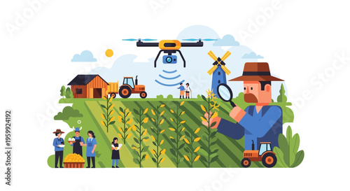 Smart Farming: Precision Agriculture with Drone Technology, Crop Monitoring & Modern Farm Management