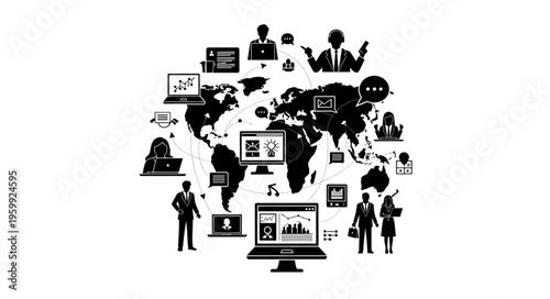 Global Communication Network - Connecting People and Technology Across the World.