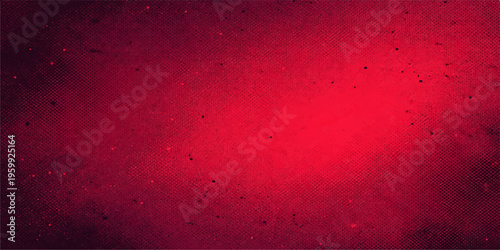 Grunge red painted background with vintage dirty textured wall pattern