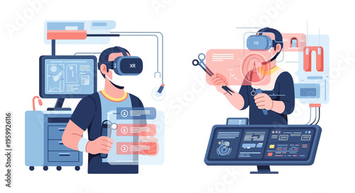 Virtual Reality Technology Enhancing Human Interaction and Data Visualization.