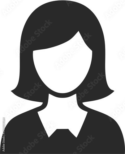 Minimalist Female Business Avatar Icon