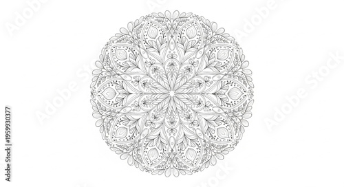 Black and white scribble circle.