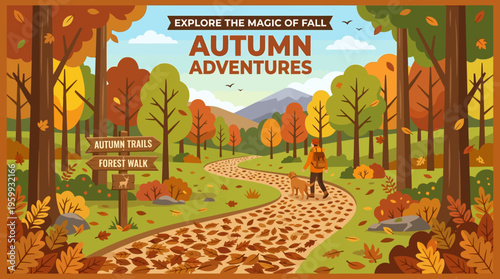 Autumn Adventure in a Scenic Forest