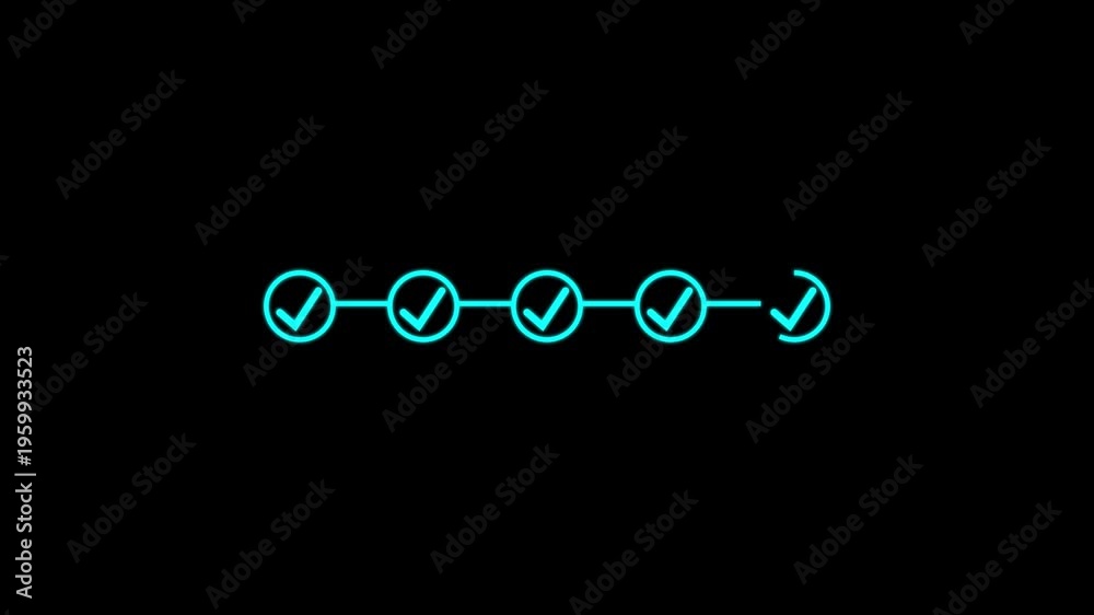 5 step infographic process with check mark icon. infographic step by ...