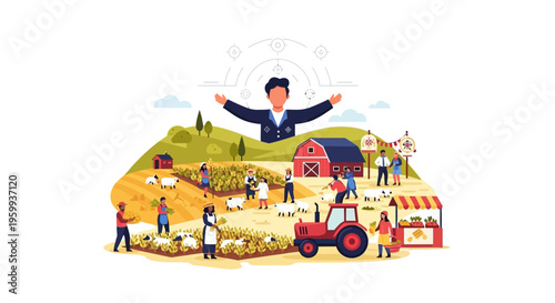 Agricultural Management: Overseeing Sustainable Farming, Food Production, Livestock & Market