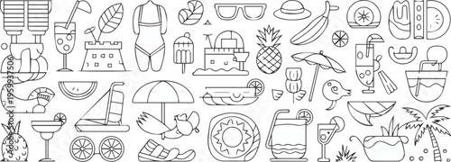 Swimwear and beach accessory collection