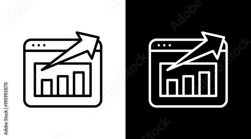 Web Traffic White Icon Set Design