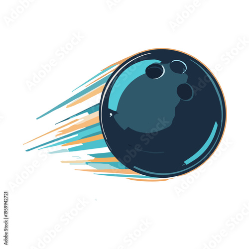 Bowling Ball and Pins Vector Illustration, Bowling Alley Sports SVG, bowling 