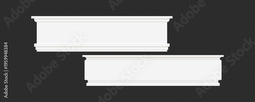 Classic Decorative Wall and Ceiling Molding Set – Elegant Crown Molding, Baseboard, and Architectural Trim Vector Collection