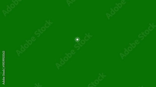 Fireworks 4K Effect circle burst motion graphics. Circle Burst Motion Graphics in After Effects pop up, Shiny circle fireworks on solid Bursts And Sparks, green screen background. 4k