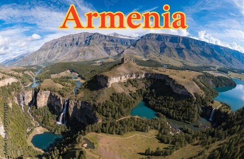 Armenia mountains highlands valleys rivers lakes forests canyons cliffs plateaus meadows springs waterfalls wildlife rocky landscapes scenic horizons greenery nature beauty wilderness terrain