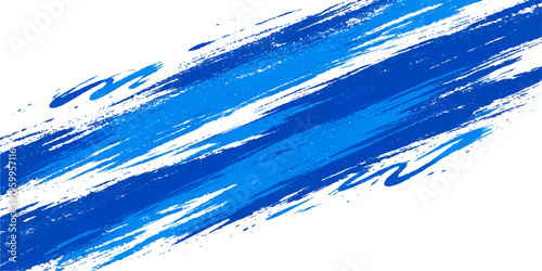 An abstract grunge background featuring a splashing blue liquid wave with clear bubbles and white ripples for a fresh, cold nature motion