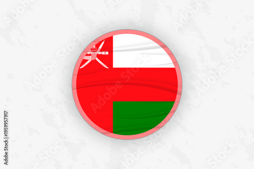 Free Download Oman Flag Circular Sticker Design, National Pride Decal. - GFXLoad