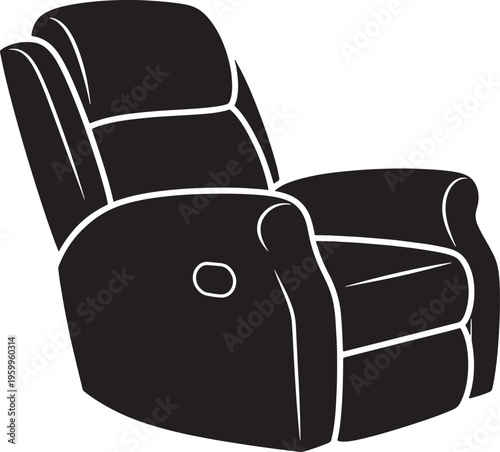 Recliner chair with footrest and adjustable headrest for relaxation