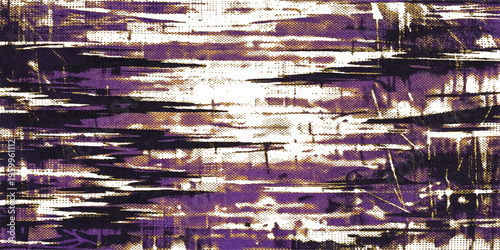 Abstract colorful background with lines and light reflecting off a wavy water surface texture like a lake or summer sea pond