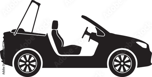 modern Convertible Icon silhouette