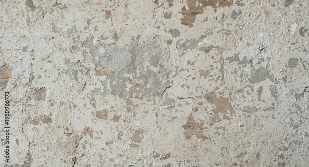 Fototapeta premium Rough and aged concrete wall surface with rustic features as backdrop