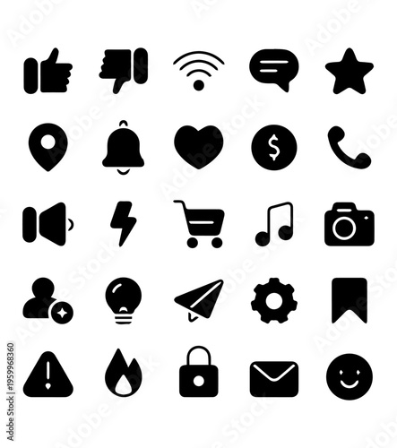 social media vector icons 